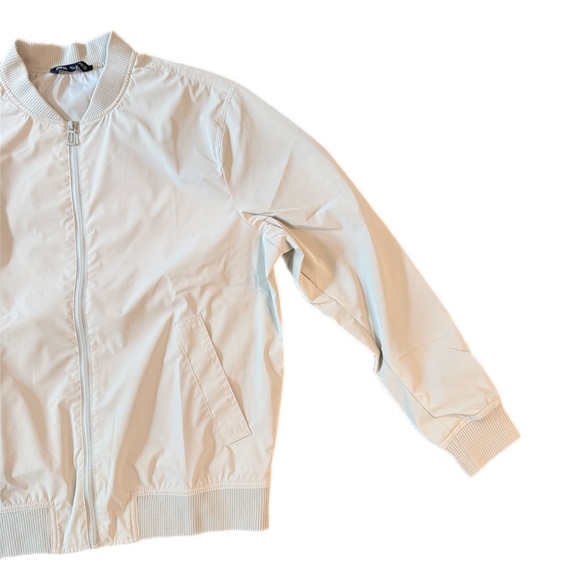Zara Cream Bomber Jacket - Picture 4 of 8